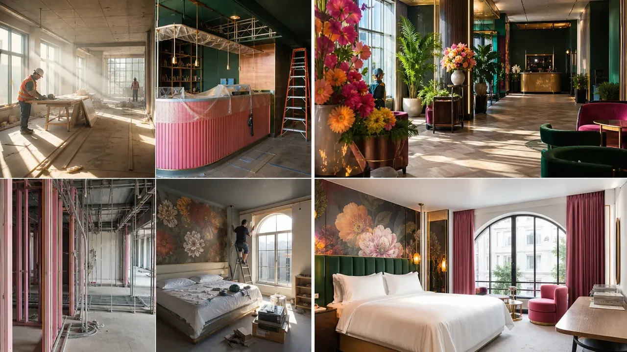 A colour-rich view of a hospitality build-out, illustrating accessibility is a design input, not an inspection problem