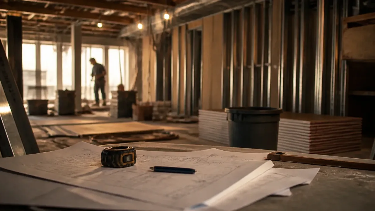 A build-out scene illustrating pattern five: the phantom approval, shot at table level in warm side light