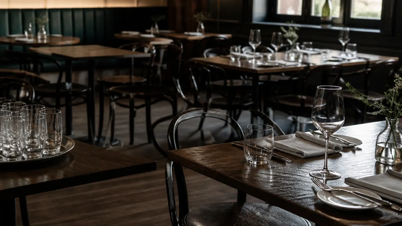 Restaurant table setting